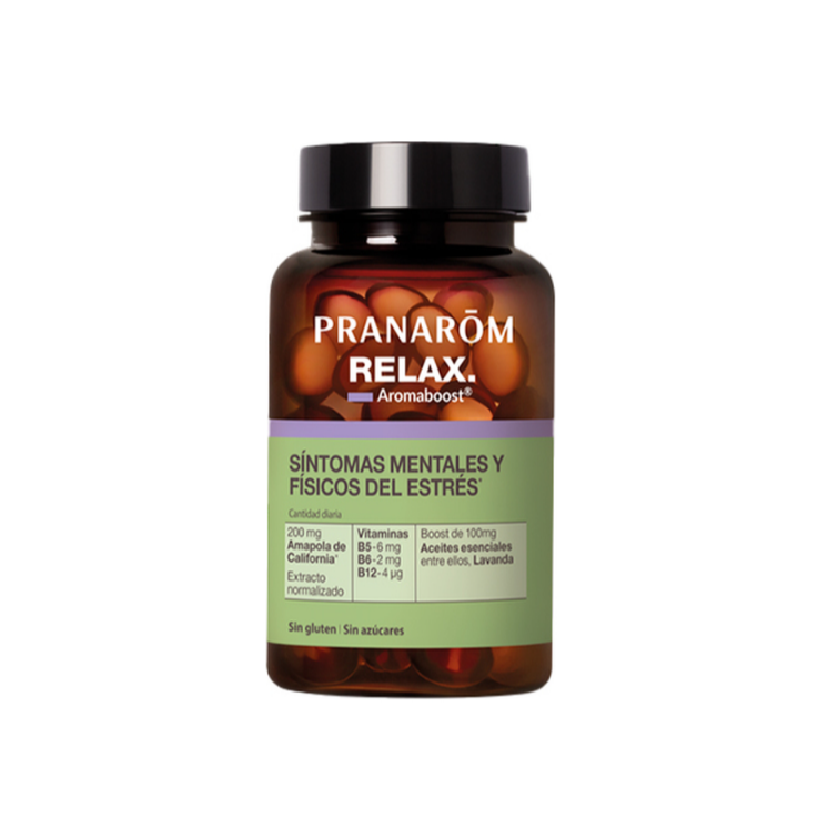 Pranarom Aromaboost relax (estrés) 60 cápsulas