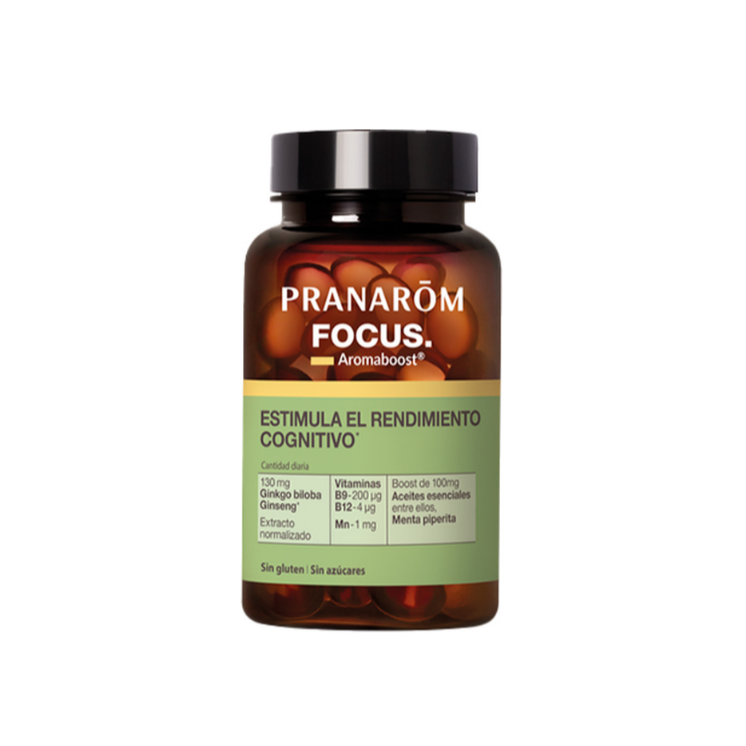 Pranarom Aromaboost focus (concentración y memoria) 60 cápsulas