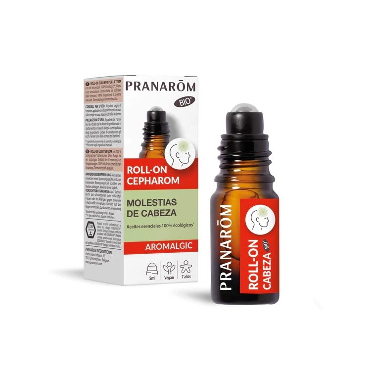 Pranarom Aromalgic Roll-on para el dolor de cabeza - Bio