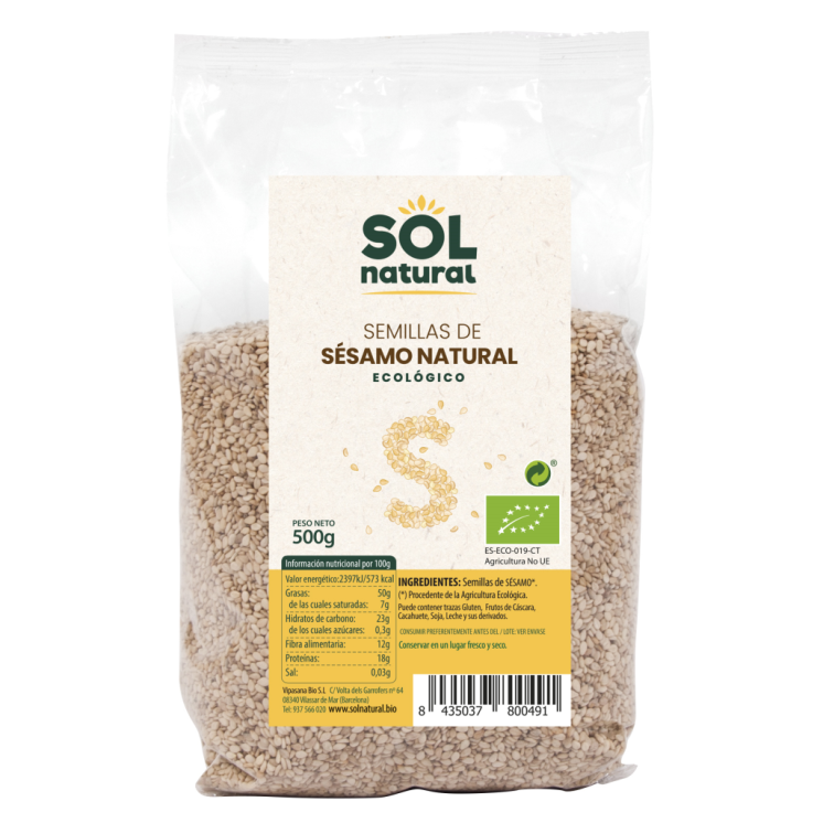 Sol Natural Semillas de sésamo natural bio