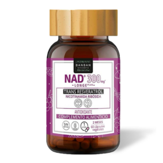 NAD+ 300 Mg & Trans Resveratrol 60 Caps.