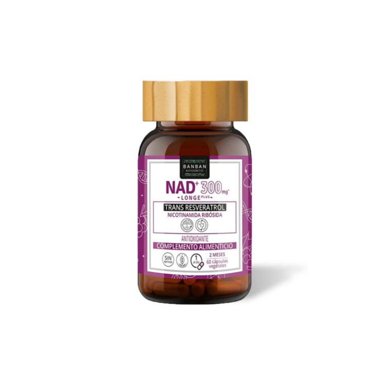 NAD+ 300 Mg & Trans Resveratrol 60 Caps.