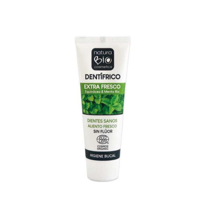 NaturaBIO Cosmetics Dentífrico extra fresco Equinácea & Menta Bio 75 ml