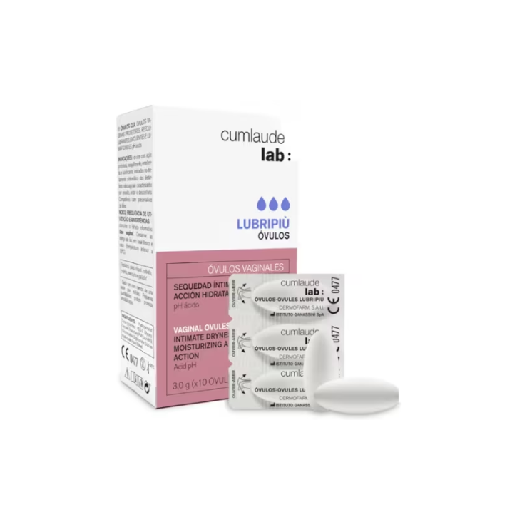 Cumlaude Lab PACK Lubripiù Óvulos Vaginales Hidratantes y Emolientes 10 uds