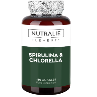 Nutralie Espirulina & Chlorella 1800mg Vegana 180caps