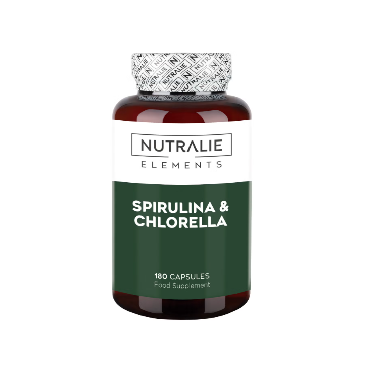 Nutralie Espirulina & Chlorella 1800mg Vegana 180caps