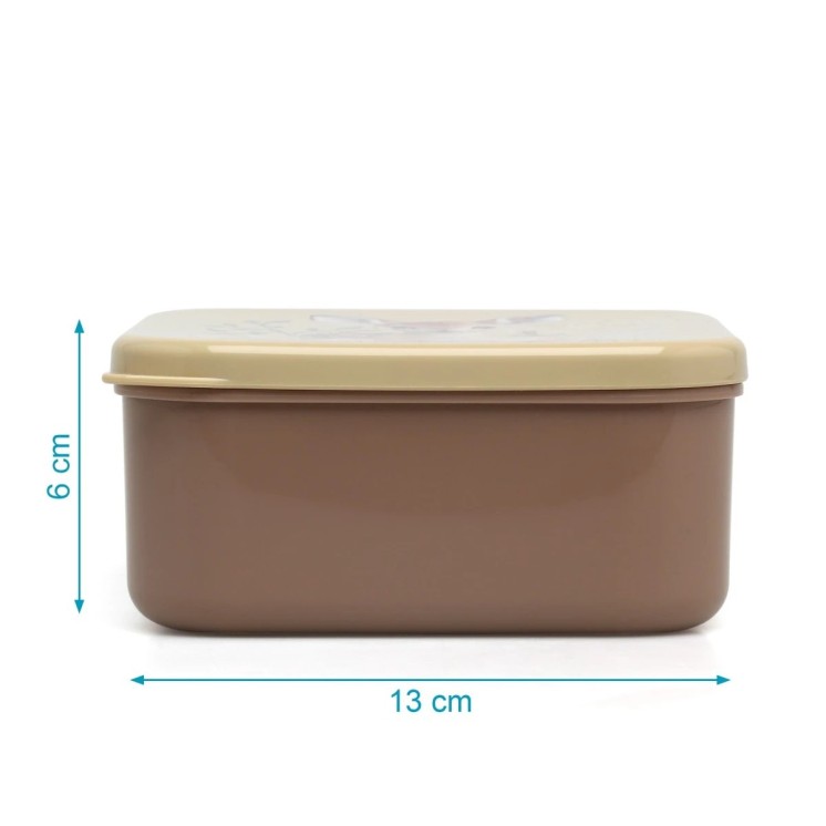 Kiokids Set porta-alimentos 4 unidades ciervo beige