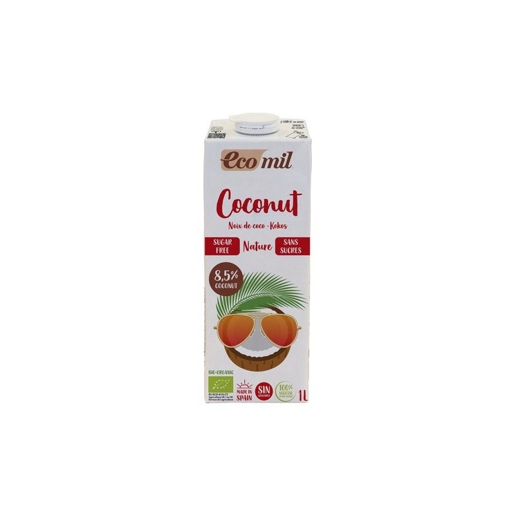 Ecomil Bebida de coco Bio sin azúcar 1 L (Coco)