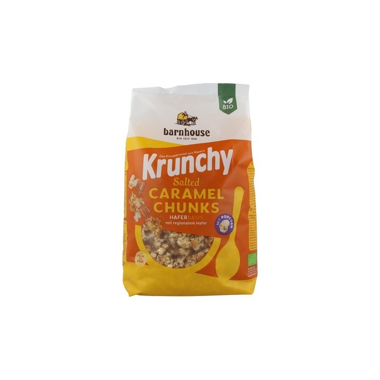 Barnhouse Muesli crujiente avena con caramelo y palomitas de maíz Eco 500 g