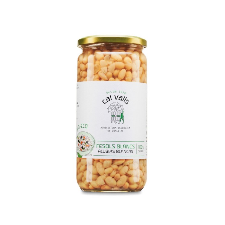 Cal Valls Alubias Blancas Cocidas Eco 500g
