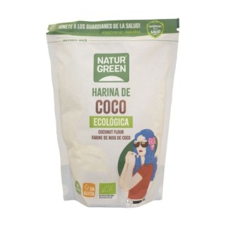 NaturGreen Harina de coco bio 500 g de polvo
