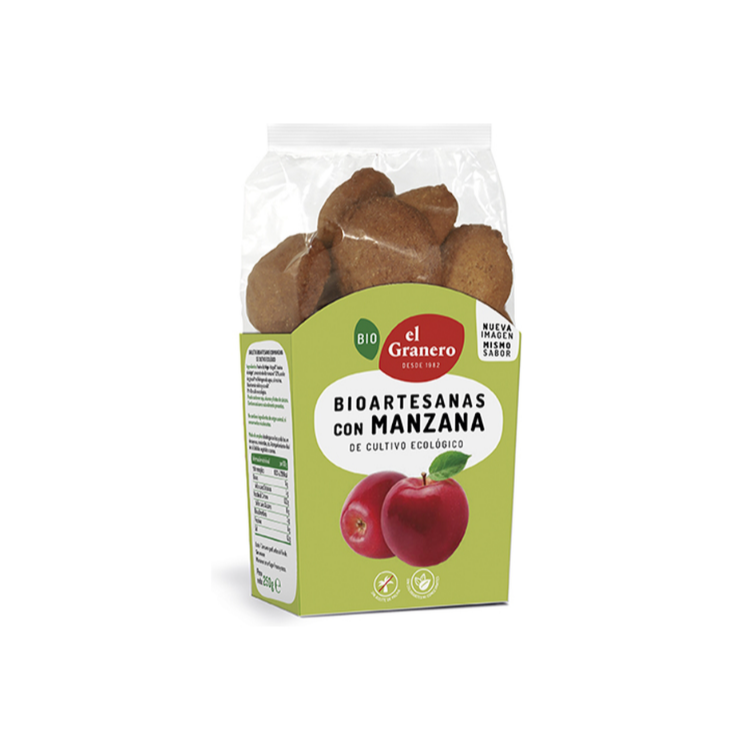 El Granero Galletas Artesanas con Manzana Bio 250 g