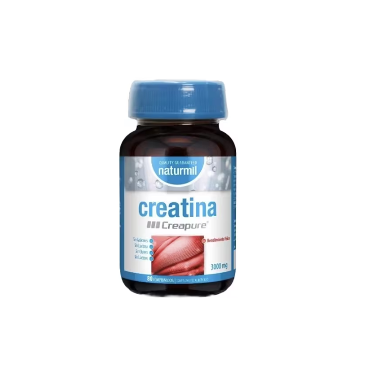 Naturmil Creatina Creapure 3000mg 80 Comprimidos