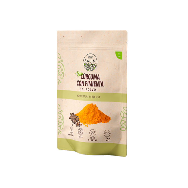 Eco Salim Cúrcuma con pimienta en polvo Bio 200 g