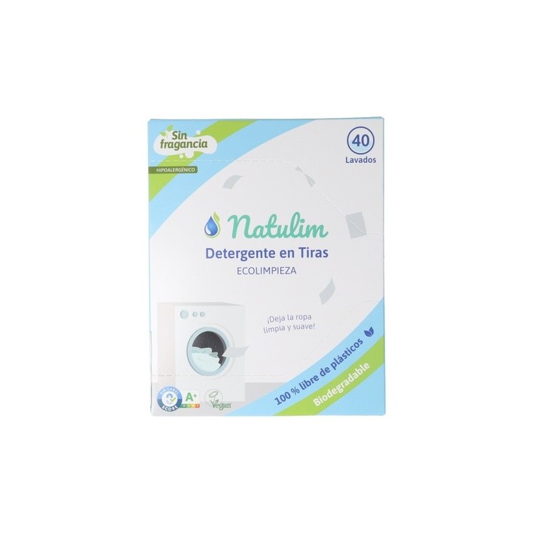 Natulim Detergente Eco tiras de lavar natural 40 lavados