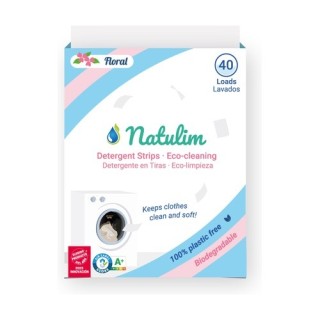 Natulim Detergente Eco tiras de lavar floral 40 lavados