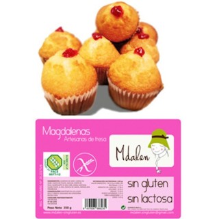 Mdalen magdalenas artesanas rellenas de fresa 350 GR