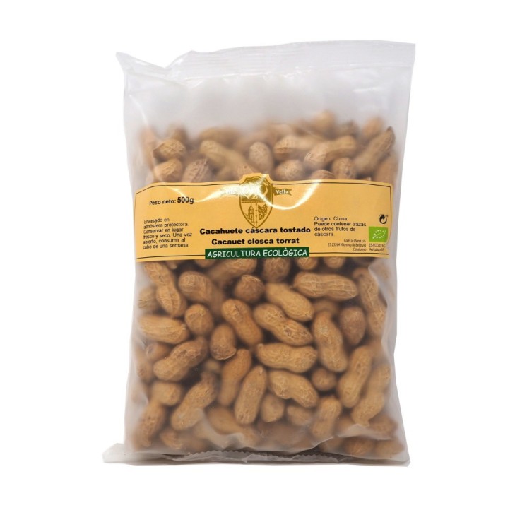 Cal Valls  Cacahuete Tostado con Cáscara Eco 500g