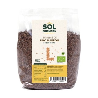 Sol Natural Semillas de lino marrón Bio 500 g