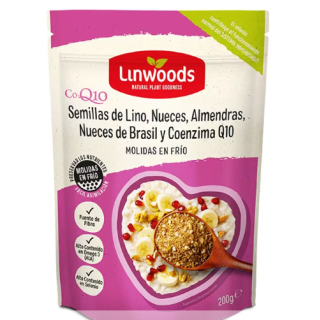 Linwoods Semillas De Lino Nueces, Almendras, Nueces Brasil y CoQ10 200g