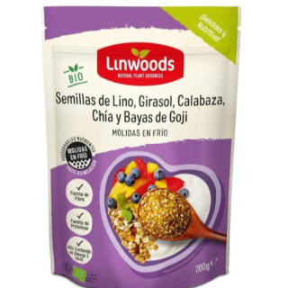 Linwoods Semillas de Lino, Girasol, Calabaza, Chia y Bayas de Goji 200 g