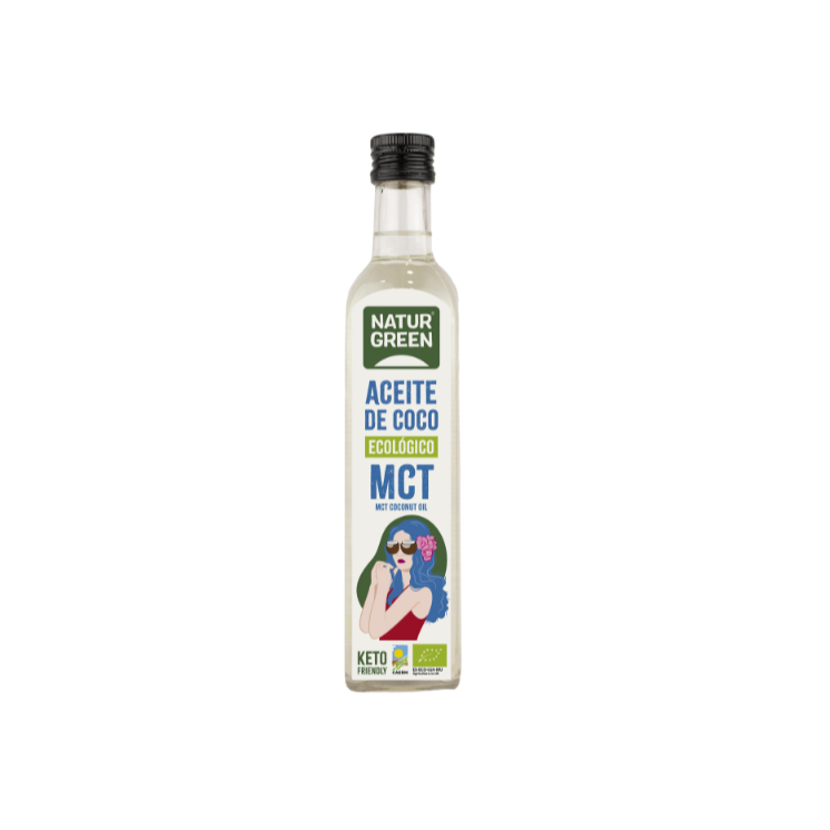 NaturGreen Aceite de coco MCT Bio 500 ml de aceite