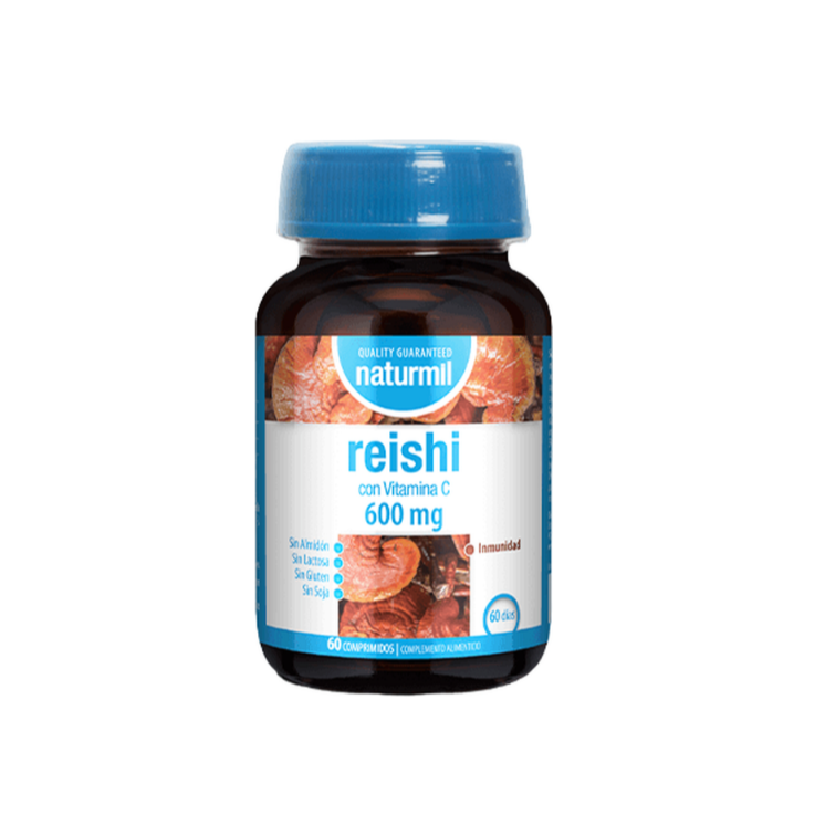 Naturmil Reishi 600mg con vitamina C 60 comprimidos