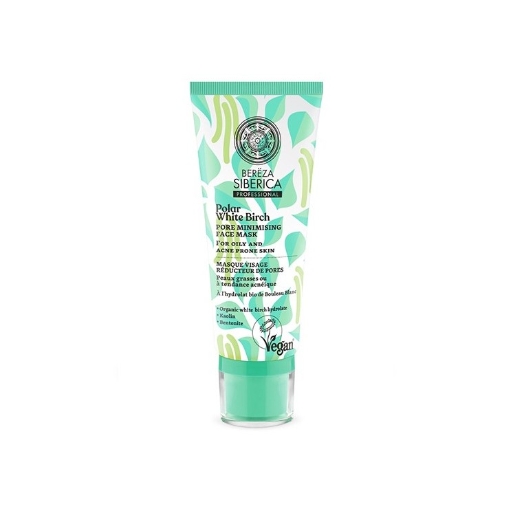 Natura Sibérica Bereza MASCARILLA FACIAL MINIMIZADORA DE POROS, 100 ml