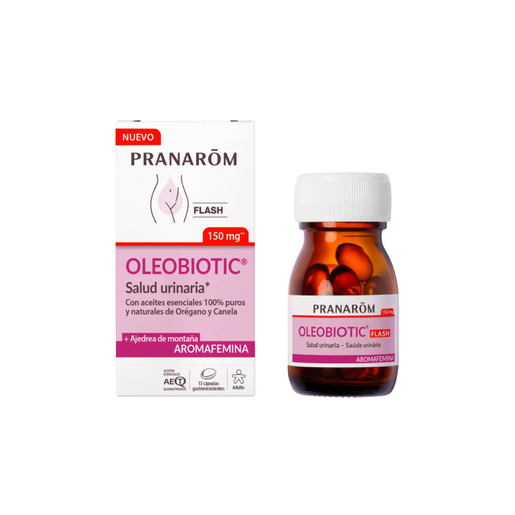 PRANAROM Aromafemina Oleobiotic Salud Urinaria Flash 15 Cápsulas