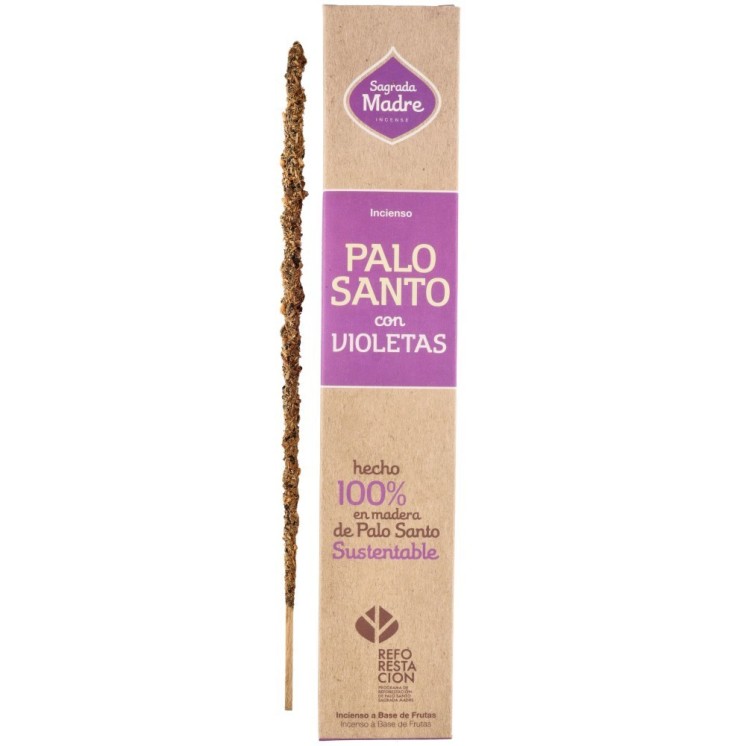 Incienso de Palo Santo con Violetas - Sagrada Madre