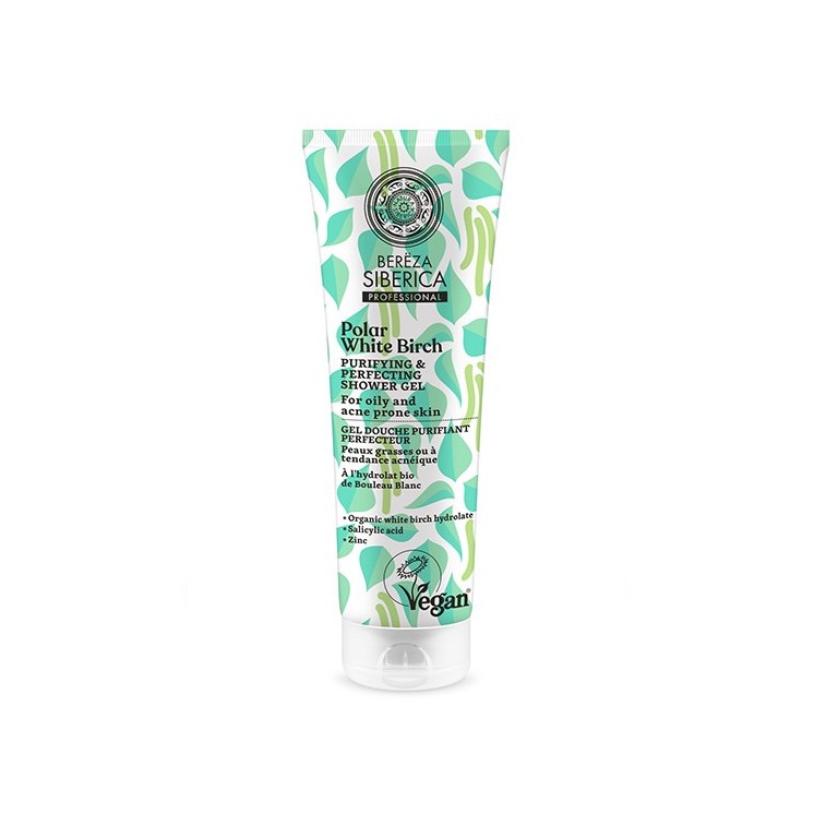 Natura Sibérica Bereza GEL DE DUCHA PURIFICANTE Y PERFECCIONADOR, 200 ml