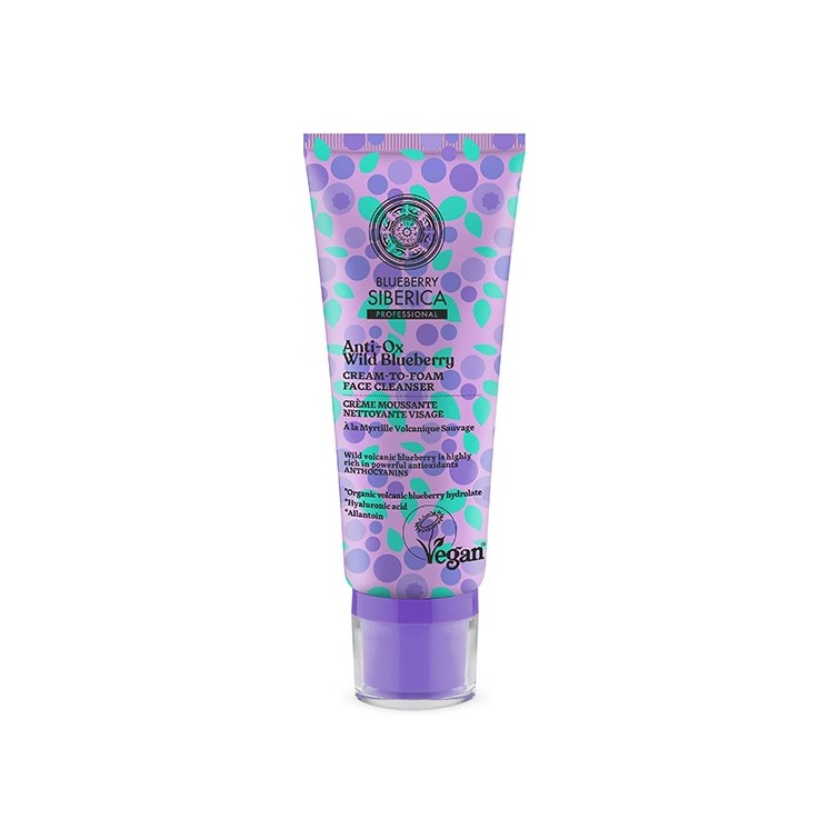 Natura Sibérica Blueberry CREMA FACIAL LIMPIADORA, 100 ml