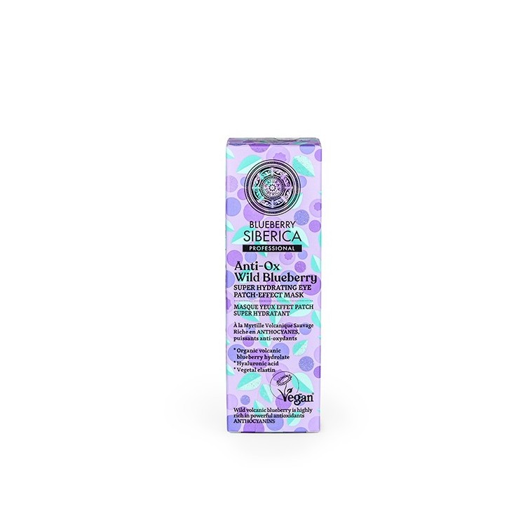 Natura Sibérica Blueberry MASCARILLA PARA EL CONTORNO DE LOS OJOS SUPERHIDRATANTE CON EFECTO PARCHE, 30 ml