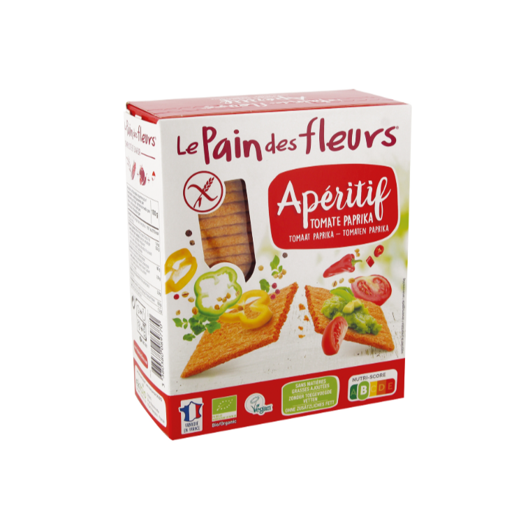 Tostadas Crujientes Aperitivo tomate y paprika Bio Sin Gluten