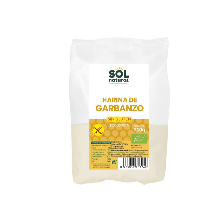 Sol Natural Harina de garbanzo sin gluten Bio