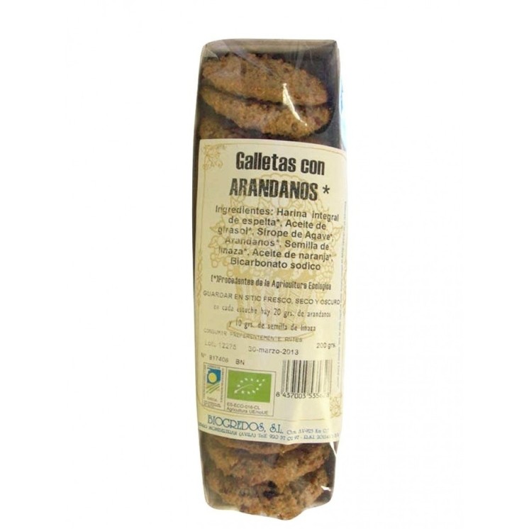 Galletas de arándanos y linaza 200g