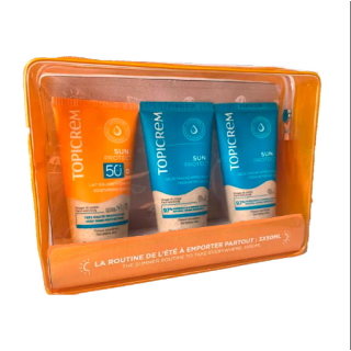 Topicrem Sun Protect Neceser Leche Spf50+ 50ml + Aftersun 50ml + Shower Gel 50ml