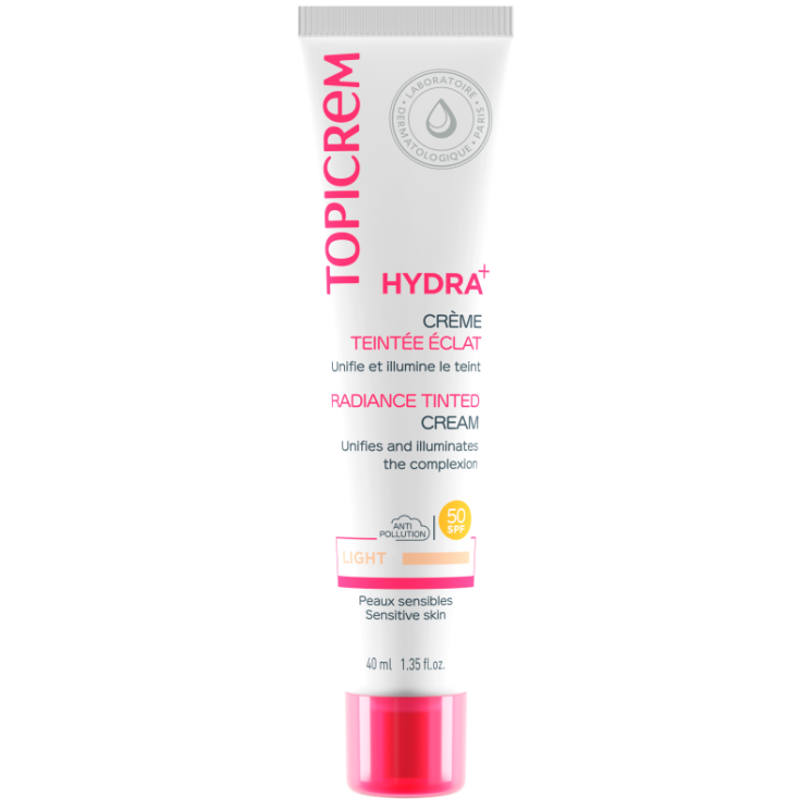 Topicrem Hydra+ Crema Iluminadora con Color Claro SPF 50 40ml