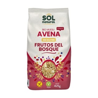 Muesli de avena sin gluten con frutas del bosque Bio 425 g