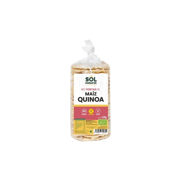 Tortas de maíz con quinoa sin gluten Bio 120 g