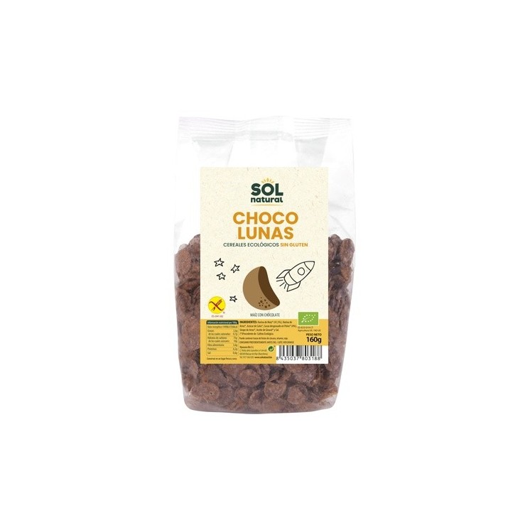 Cereales Choco Lunas sin gluten Bio 160 g (Chocolate)