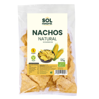 Nachos de maíz natural sin gluten Bio 125 g