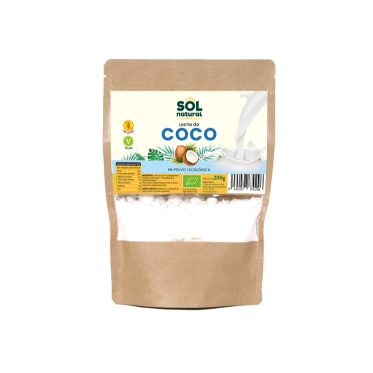 Leche de coco en polvo Bio 200 g de polvo (Coco)