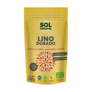 Semillas de lino doradas y trituradas Bio 250 g