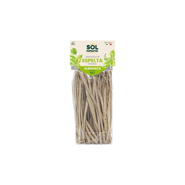 Tagliatelle de espelta integral con albahaca Bio 250 g