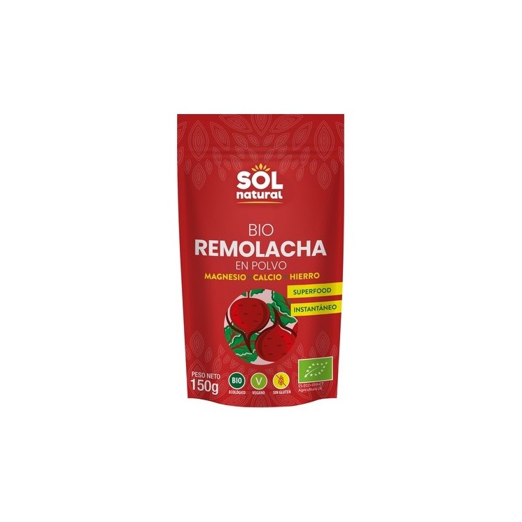 Sol Natural Remolacha roja en polvo Bio 150 g de polvo