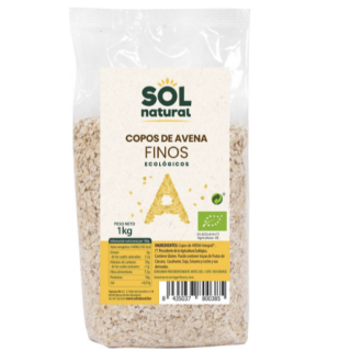 Copos de avena integral finos formato familiar Bio 1 kg