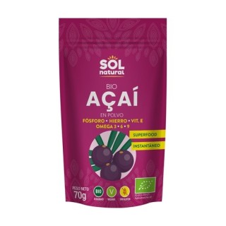 Açaí en polvo Bio 70 g de polvo