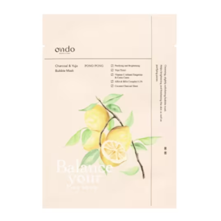 Ondo Beauty 36.5 Charcoal & Yuja Bubble Mask 1 ud