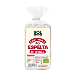 Sol Natural Pan de molde de espelta sin corteza Bio 300 g